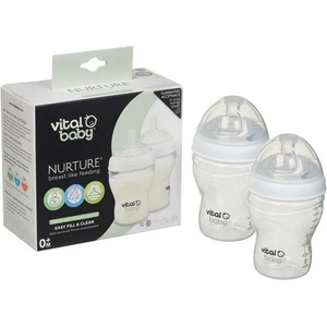 Vital Baby Шишета за хранене Vital Baby - Anti-Colic, 240 ml, 0+ месеца, 2 броя (V-443832) - ozone