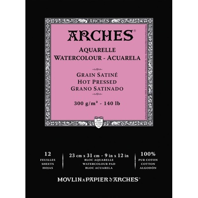 Arches Skicák v lepenej väzbe 23 x 31 cm 300g 12 listov HP