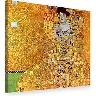 Obraz na plátne PORTRÉT ADELY BLOCH-BAUER – Gustav Klimt - 60x60 cm