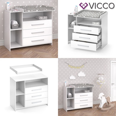 Vicco Přebalovací pult Oskar White 113x100x53 cm – Zboží Dáma