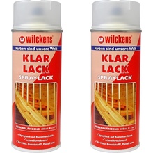 WILCKENS Bezbarvý pololesklý lak ve spreji Klarlack Seidenglanz Lackspray 400 ml