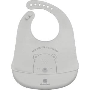 KikkaBoo Лигавник силиконов Bear with me Grey (31303030045) - salemax