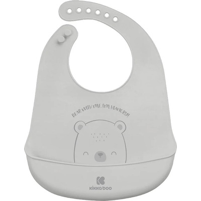 KikkaBoo Лигавник силиконов Bear with me Grey (31303030045)