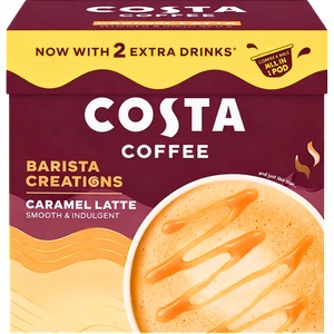Costa Кафе капсули Costa Caramel Latte съвместими с Dolce Gusto, 10 капсули
