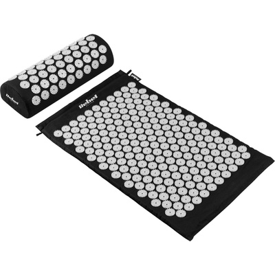 Rebel RBA-6002-BK Akupresúrna masážna podložka + vankúš 72 x 42 cm, čierna a sivá