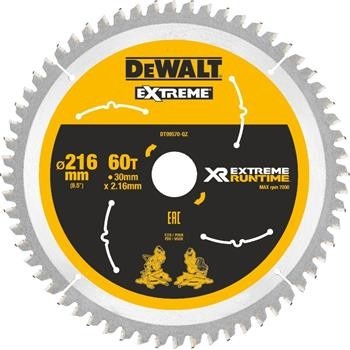 DeWALT DT99570 XR FLEXVOLT pílový kotúč 216 x 30 mm, 60 zubov