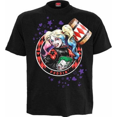 Tričko Batman Harley Quinn Puddin' čierna