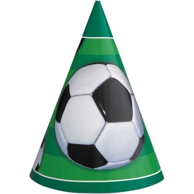 Unique Papírové čepičky Fotbal 3D – 8 ks – Zboží Dáma