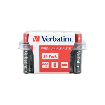 Verbatim Батерия, Verbatim ALKALINE BATTERY AAA 24 PACK (BOX) (49504)