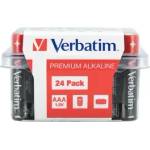 Verbatim Батерия, Verbatim ALKALINE BATTERY AAA 24 PACK (BOX) (49504)