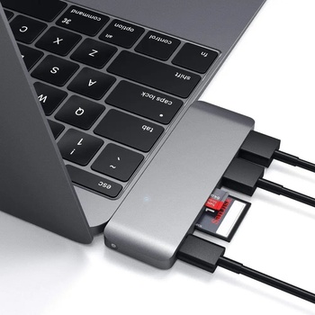 Satechi HUB USB Satechi Aluminium Type-C (3x USB 3.0, MicroSD) ST-TCUPM (0879961005634)