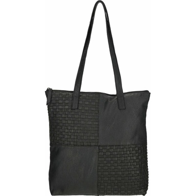 Enrico Benetti Sicily leather shoulder bag black