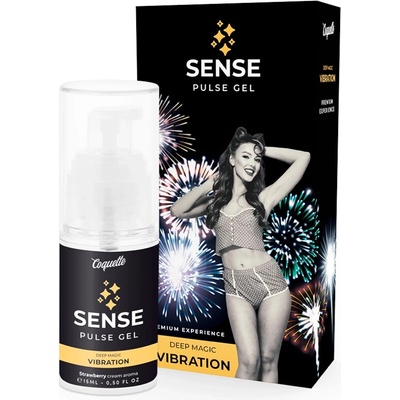 Coquette Chic Desire Pulse intímny gél jahodový 15 ml