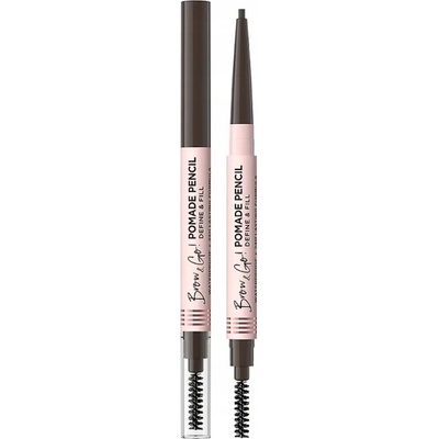 Eveline Cosmetics Brow & Go! voděodolná tužka na obočí s kartáčkem Dark Brown 4 g