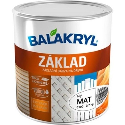 Balakryl Základ dřevo 0100 2,2 kg bílá