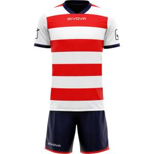 Givova Къси панталони Givova Rugby Kit Jersey with Shorts white/red
