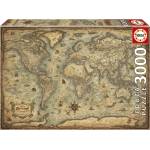 Educa Пъзел Educa - Карта на света, 3000 части (EDU19567)