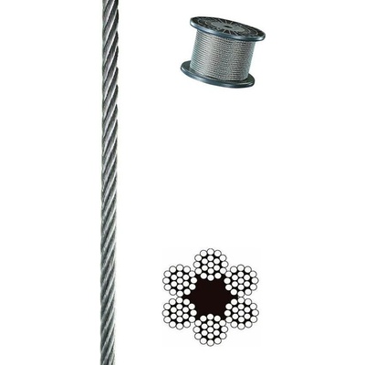 Penar Ocelové lano DIN 3060 konstrukce 6x19+FC 10mm Zn