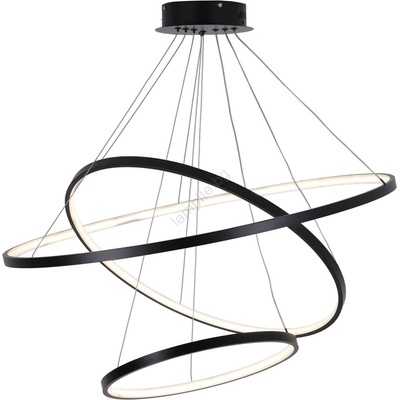 Polux Led Пендел lea led/60w/230v 4000k Ø 80 см черен (sa2247)