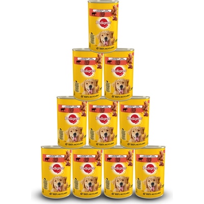 Pedigree Adult hovädzie mäso v konzerve 12 x 400 g
