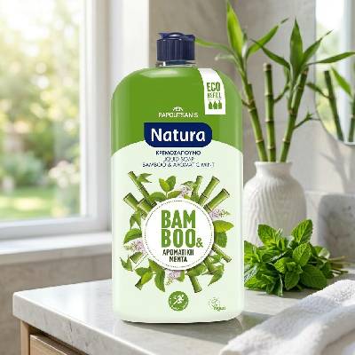 Natura tekuté mýdlo Bambus a aromatická máta 900 ml