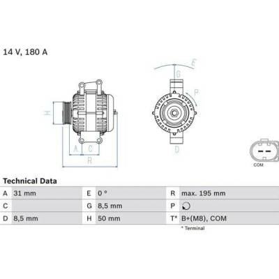 BOSCH Generátor 0986081910