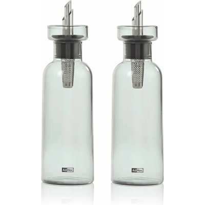 AdHoc AH-BZ77 Dávkovače na olej alebo ocot Aroma Pour 300 ml, priehľadné sivé 2 ks