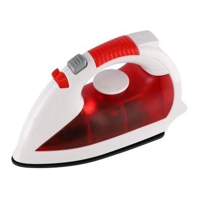 Teddies Žehlička plast 17cm na batérie so zvukom so svetlom v krabici 21x13x9cm 00861737