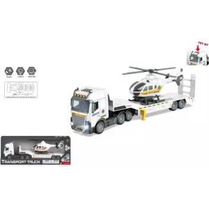 Man Yuk Toys Товарен камион с хеликоптер - 40 см (py8516c)