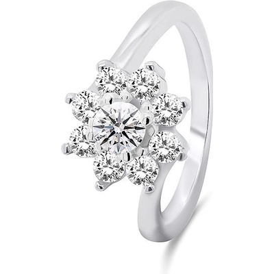 Brilio Silver Stříbrný prsten se zirkony RI053W