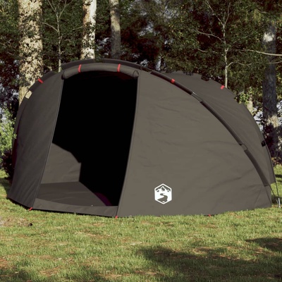vidaXL Риболовна палатка за 5 души, кафява, водоустойчива (4005321)
