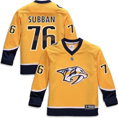 Fanatics Branded Detský Dres #76 P.K. Subban Nashville Predators Replica Home Jersey