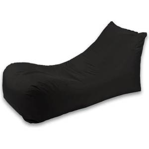 Pufrelax Пуф лежанка Looloop, 500л. , Черен, Перящ се калъф, За открито, Пълнеж с микс от мемори пяна и дунапрен (PUF-M-LL-TEX-BL)