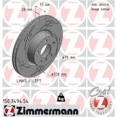 Brzdový kotúč ZIMMERMANN 150.3494.54 (150349454)