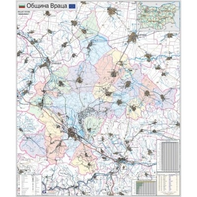 Mapmedia Карта на община Враца