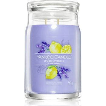 Yankee Candle Lemon Lavender ароматна свещ Signature 567 гр