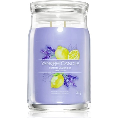Yankee Candle Lemon Lavender ароматна свещ Signature 567 гр