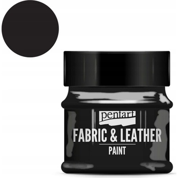 Pentart farba na kožu a textil 50 ml čierna