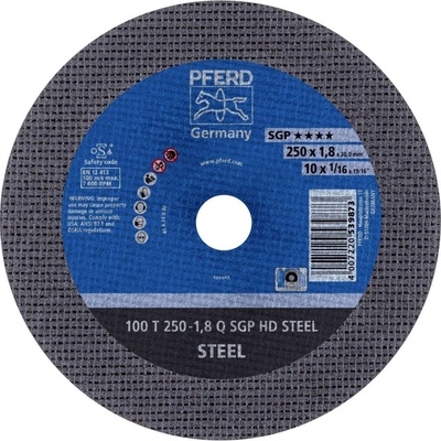 PFERD TOOLS 100 T 250-1,8 Q SGP HD STEEL/30,0 66322130 řezný kotouč rovný 250 mm 20 ks kalená ocel , ocel