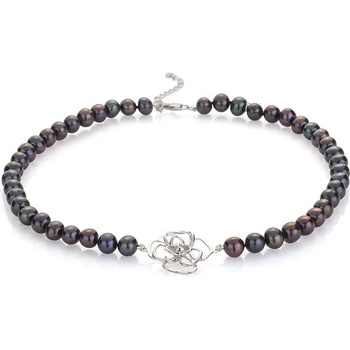 Image 1 of Swan Колие със сладководни черни перли RB256NB Swan