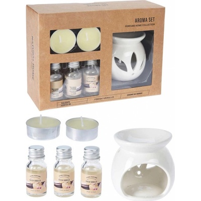Homestyling Súprava aróma lampa s príslušenstvom 8 ks vanilka