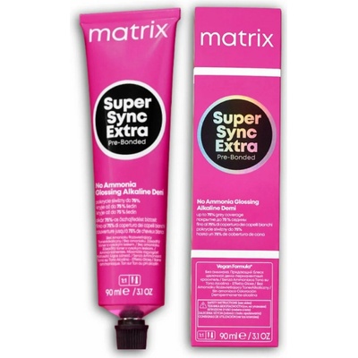 Matrix Super Sync Extra Pre-Bonded Glossing Alkaline Demi Toner 90 ml barva bez amoniaku 6NNG