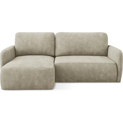 makamii Бежов шенилов разтегателен ъглов диван с място за съхранение (ляв ъгъл) Lilo - Makamii (LILO_LCF_61_P1_C7)