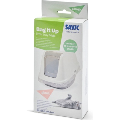 savic 6 броя Bag It Up торбички за котешка тоалетна - размер гигант