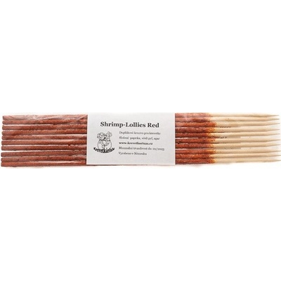 Shrimp Lollies Red 10 ks