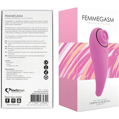 FeelzToys Femmegasm - акумулаторен 2-в-1 клиторен вибратор (розов)