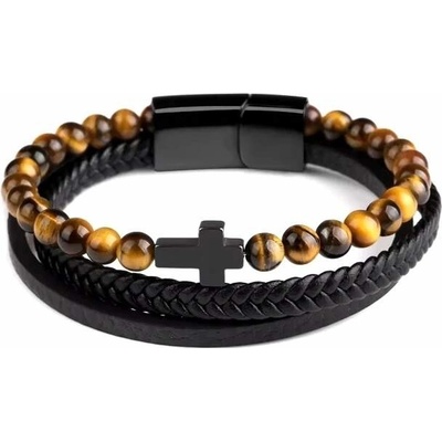 NAKY pánský kožený náramek Sebastian N086