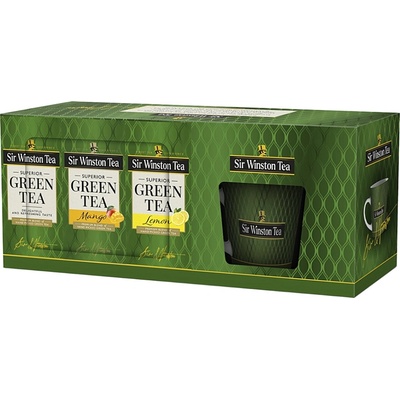 Teekanne On pack Sir Winston Green Tea 3 x 20 sáčků