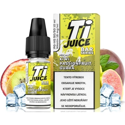 TI Juice Kiwi Passionfruit Guava BAR Series NIC SALT 50PG/50VG 10 ml 16 mg