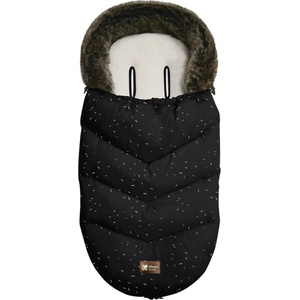 Kikkaboo Чувалче за количка Kikkaboo - Luxury, Fur Confetti, Black (31108040093)